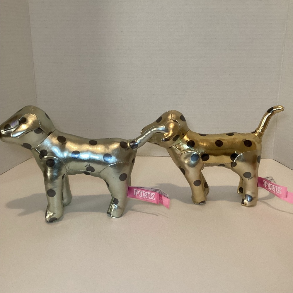 Set Of Two PINK Victoria’s Secret 2012 Plush Dogs - Picture 2 of 9